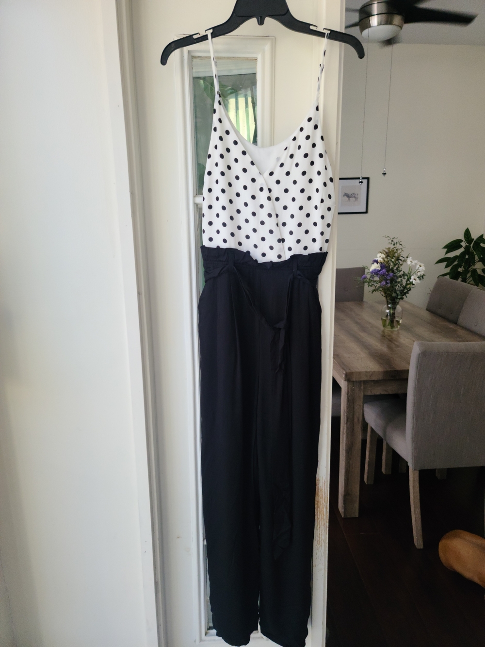 HYFVE Black & White Polka Dot Jumpsuit